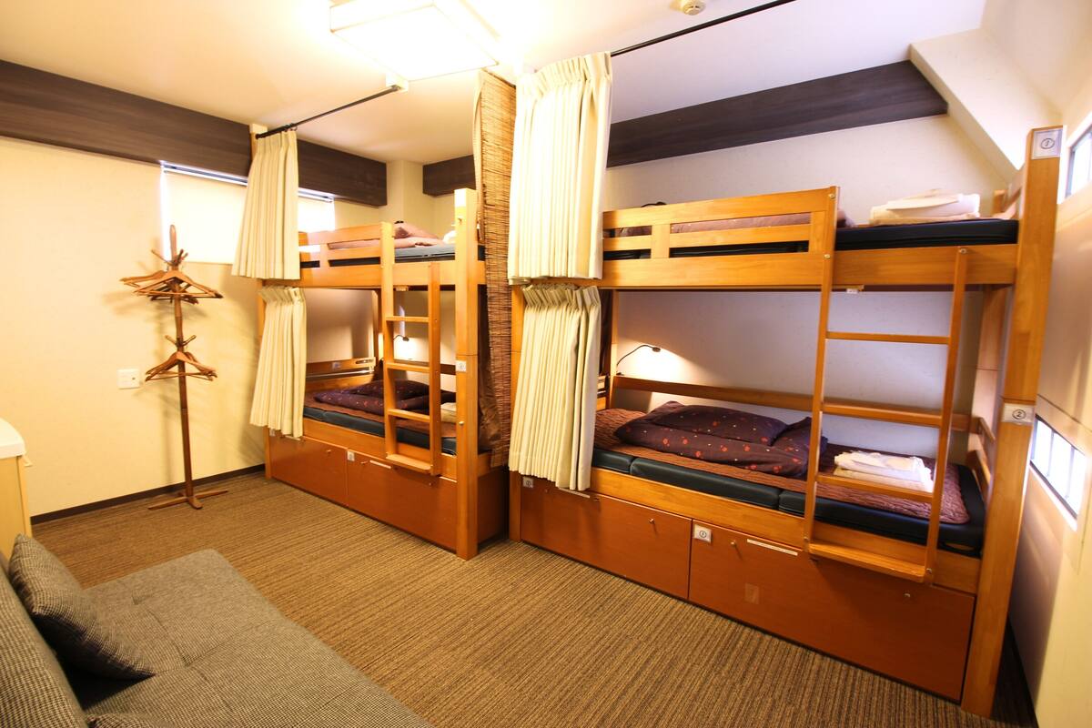 Blackout drapes, iron/ironing board (on request), WiFi (free)