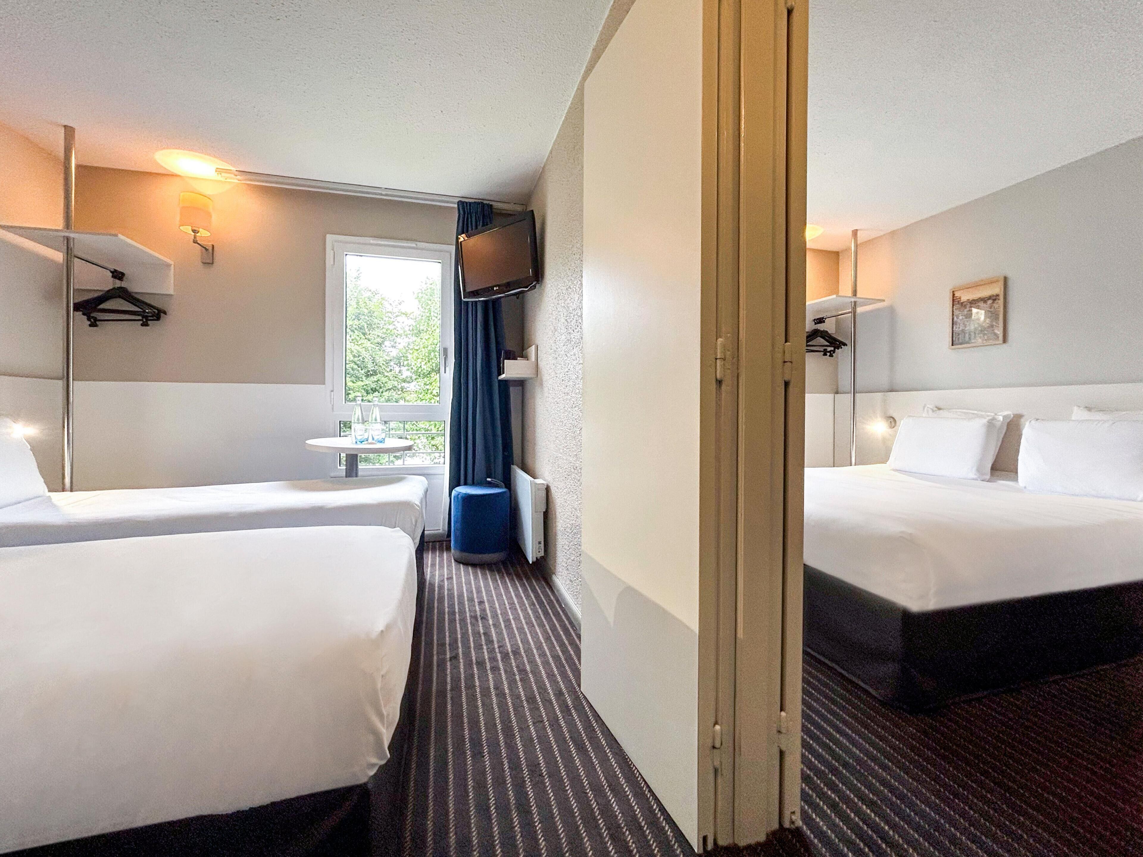 Premium bedding, free WiFi, alarm clocks