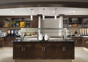 Free daily buffet breakfast