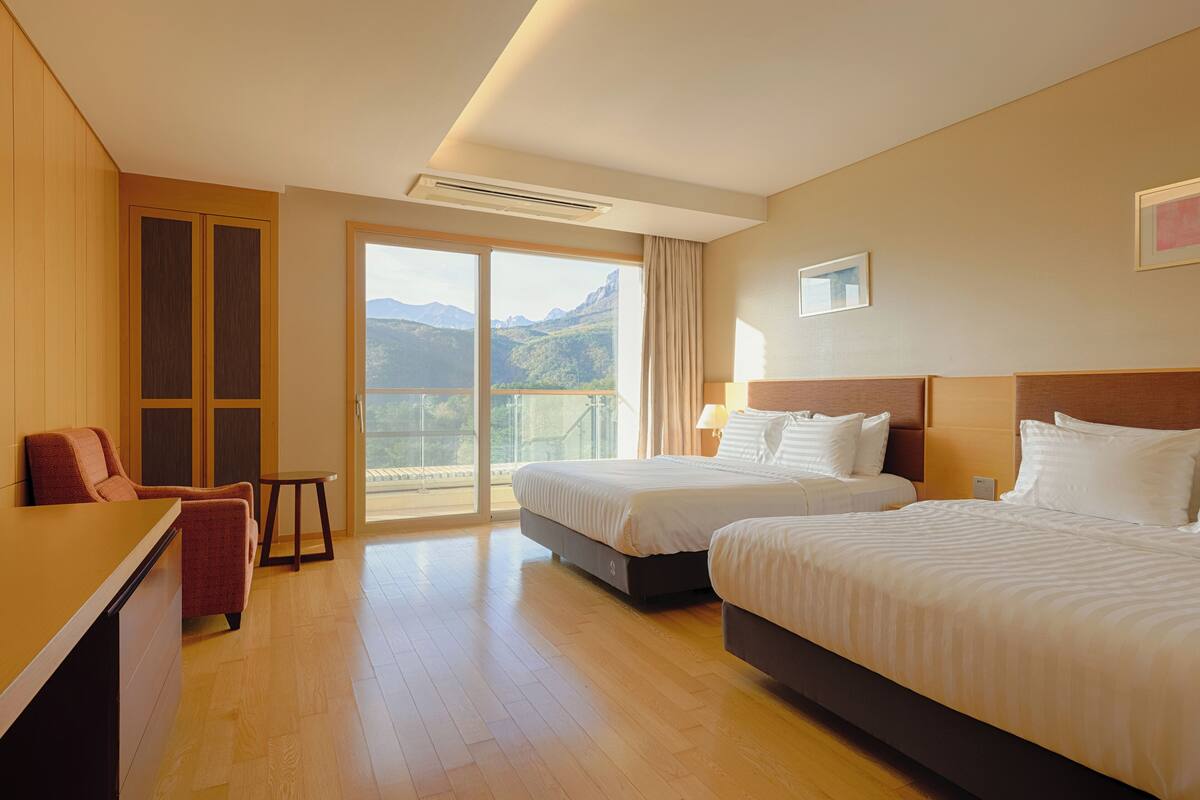 Premium bedding, blackout drapes, WiFi (free)