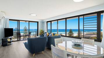 2 Bed Ocean View Apartment -Floors 10-16 | Living area | TV