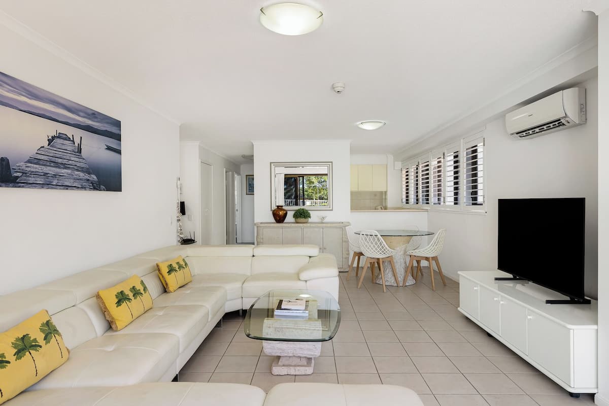 2 Bed Ocean View Apartment - Ground Floor | Living area | TV