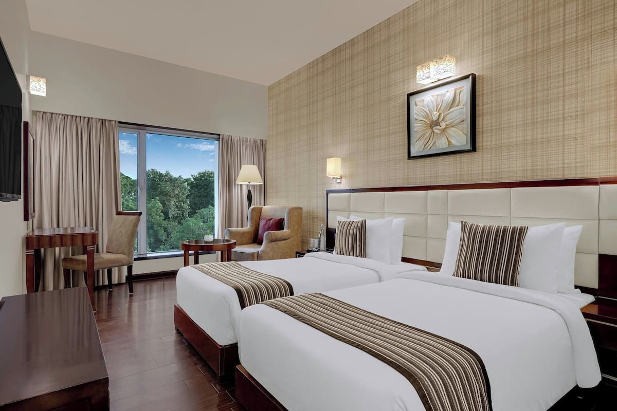 Room, 2 Single Beds, City View | In-room safe, iron/ironing board, free WiFi