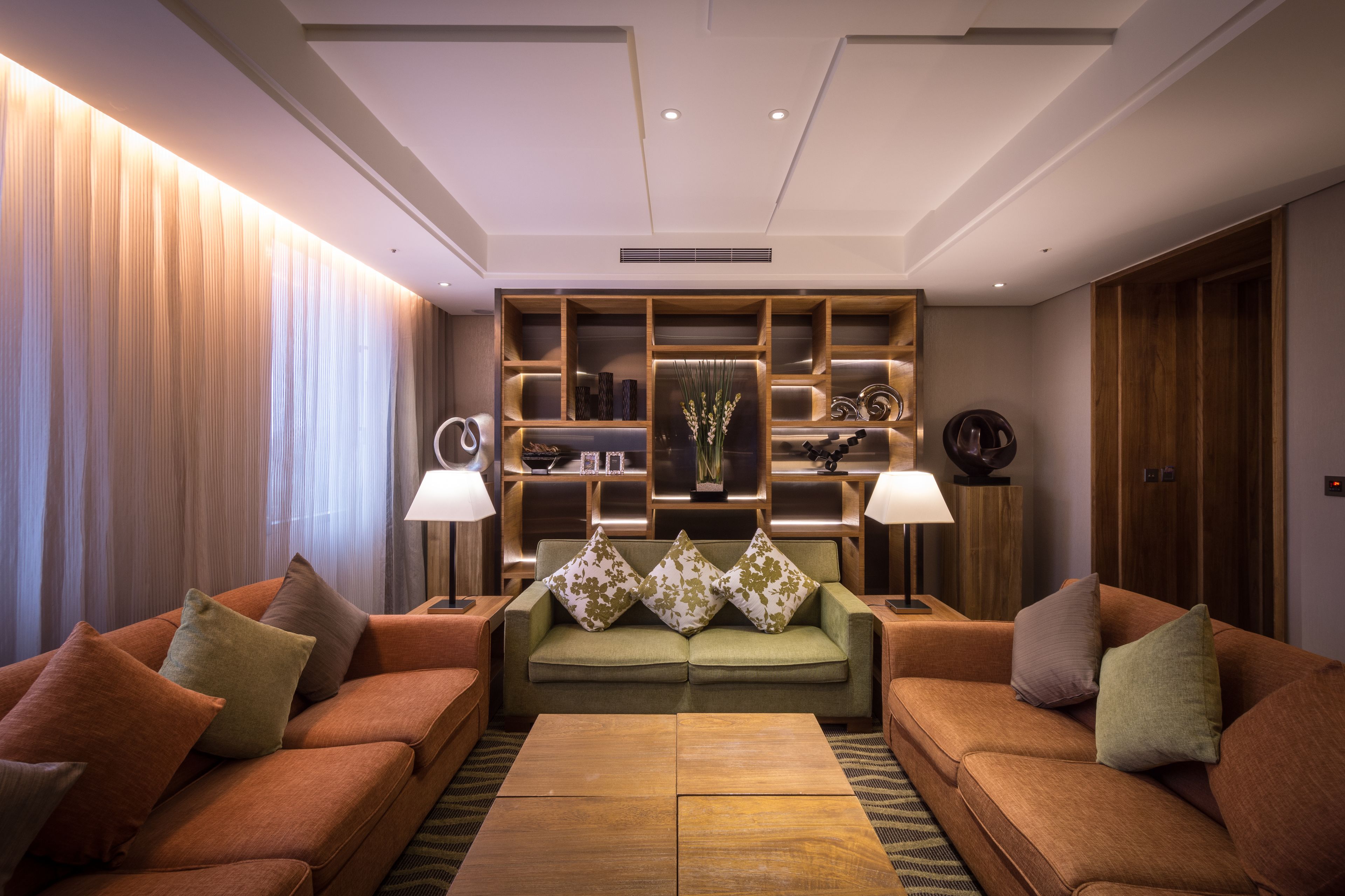 suite (jianpei) | living area | 30-inch lcd tv with cable channels, netflix, streaming services