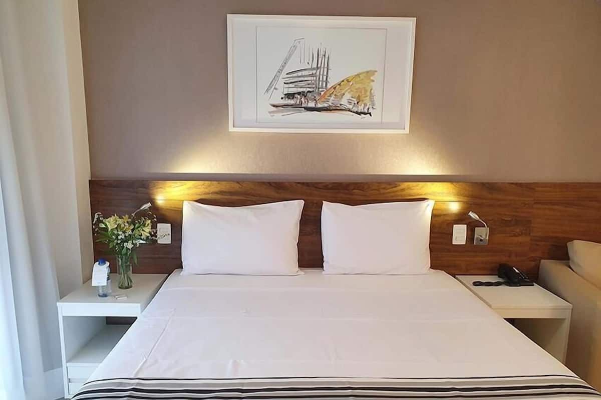 In-room safe, desk, laptop workspace, blackout curtains