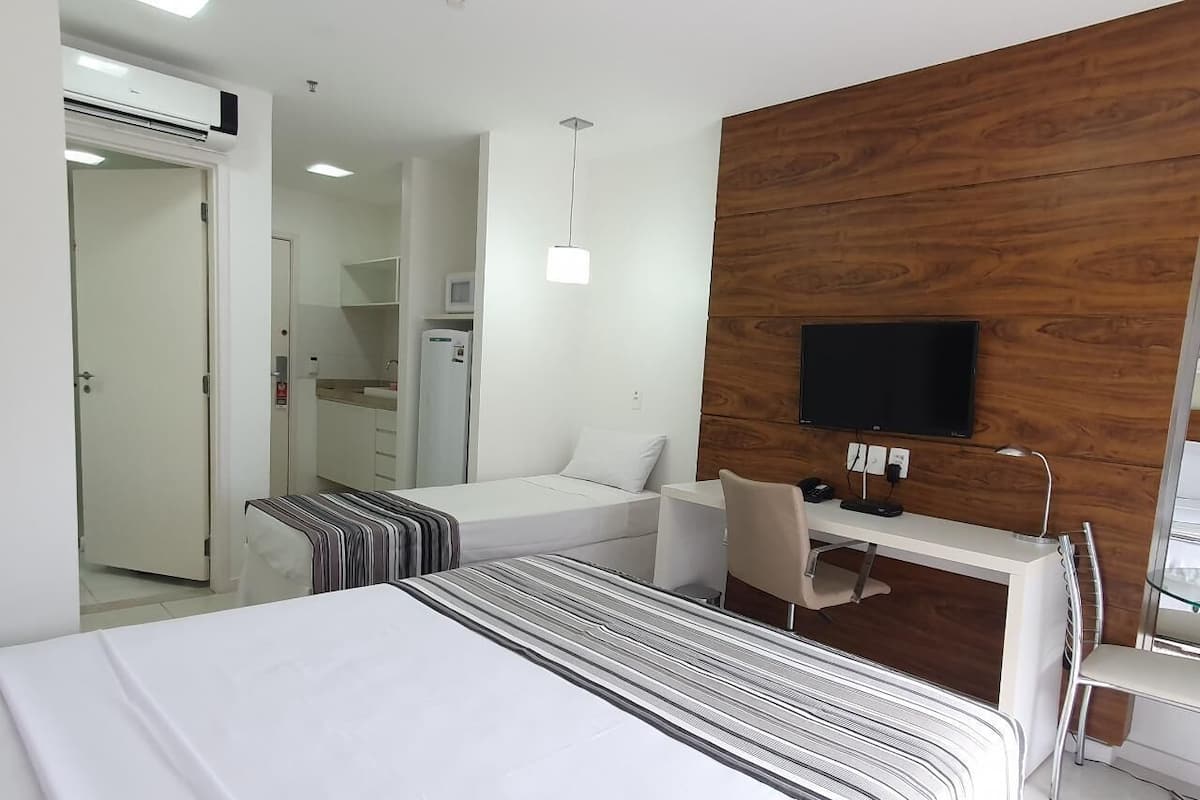 In-room safe, desk, laptop workspace, blackout curtains