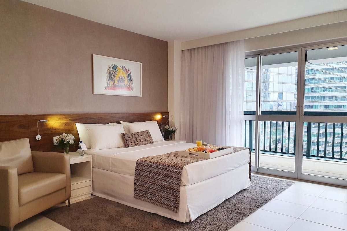 In-room safe, desk, laptop workspace, blackout curtains
