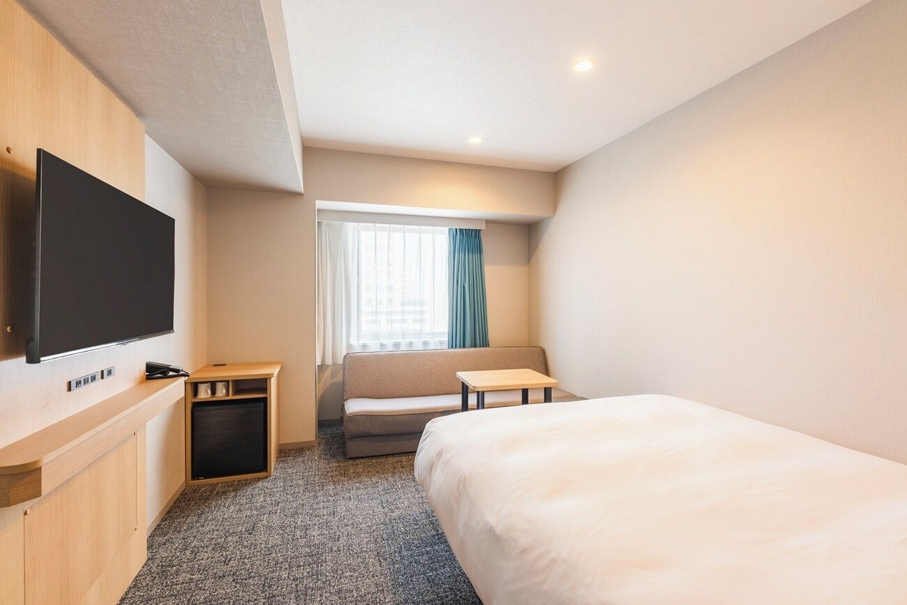 deluxe + sofa double room, non smoking (160cm bed) | down duvets, desk, blackout curtains, free wifi