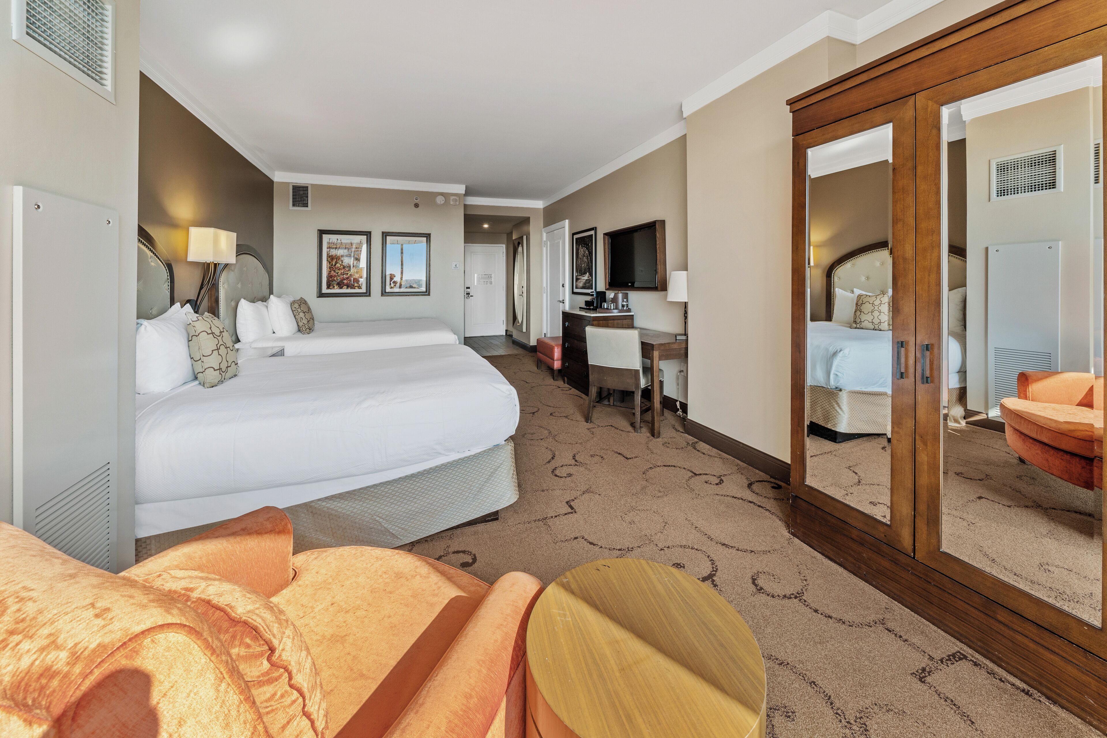 executive two queen | 1 bedroom, iron/ironing board, cots/infant beds, rollaway beds