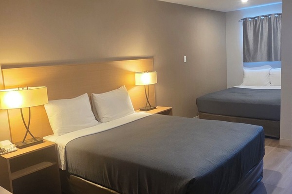 Standard Room, 2 Queen Beds | Desk, blackout drapes, iron/ironing board, WiFi (free)