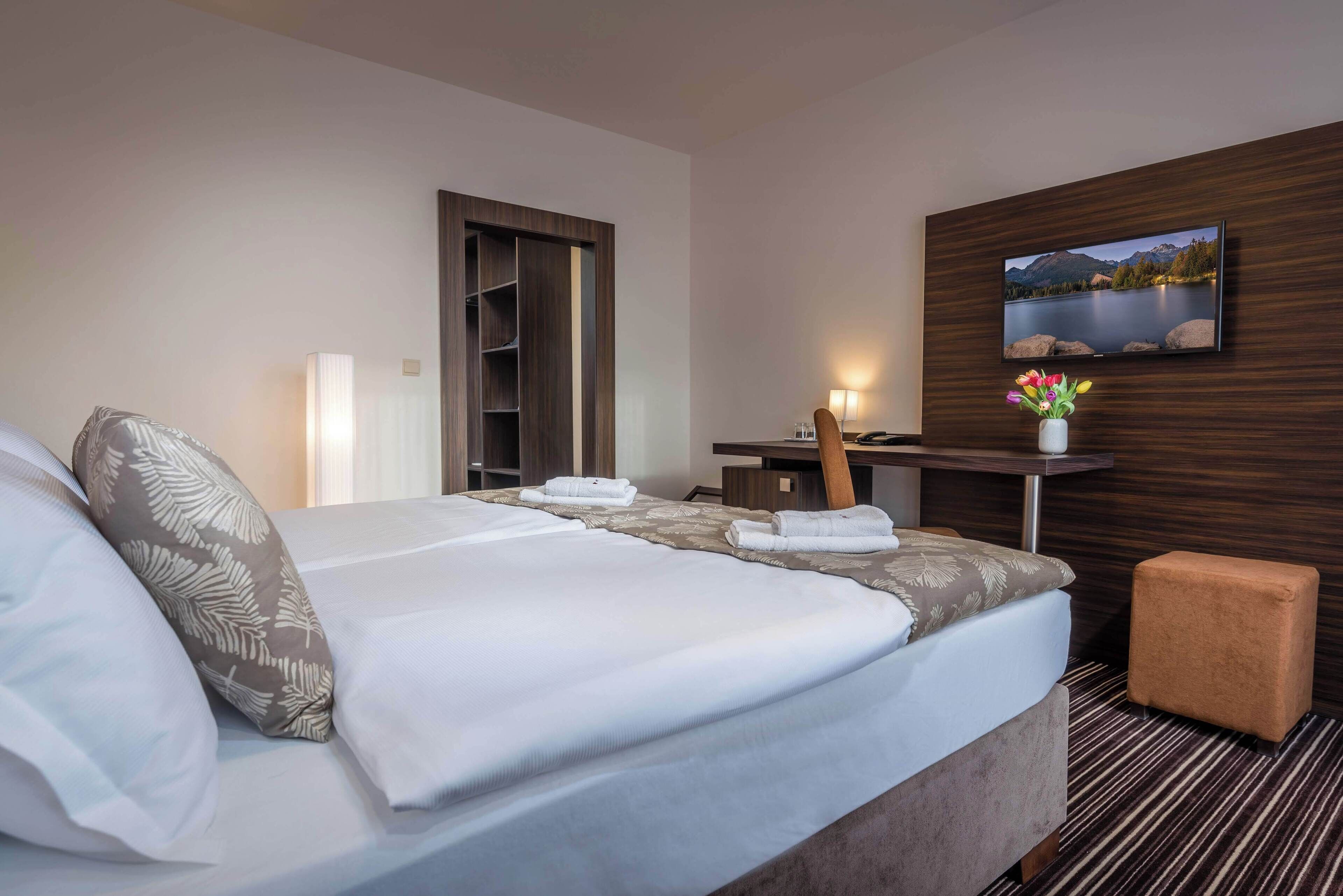 premium double room | 1 bedroom, desk, blackout curtains, soundproofing