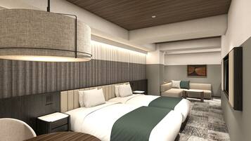 Deluxe Twin Room, Non Smoking | Iron/ironing board, free WiFi, bed sheets