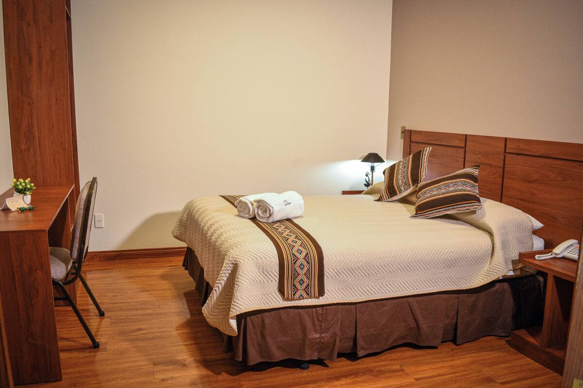 Double Room without View | エジプト綿のシーツ、高級寝具、セレクト コンフォート製ベッド、セーフティボックス (室内)