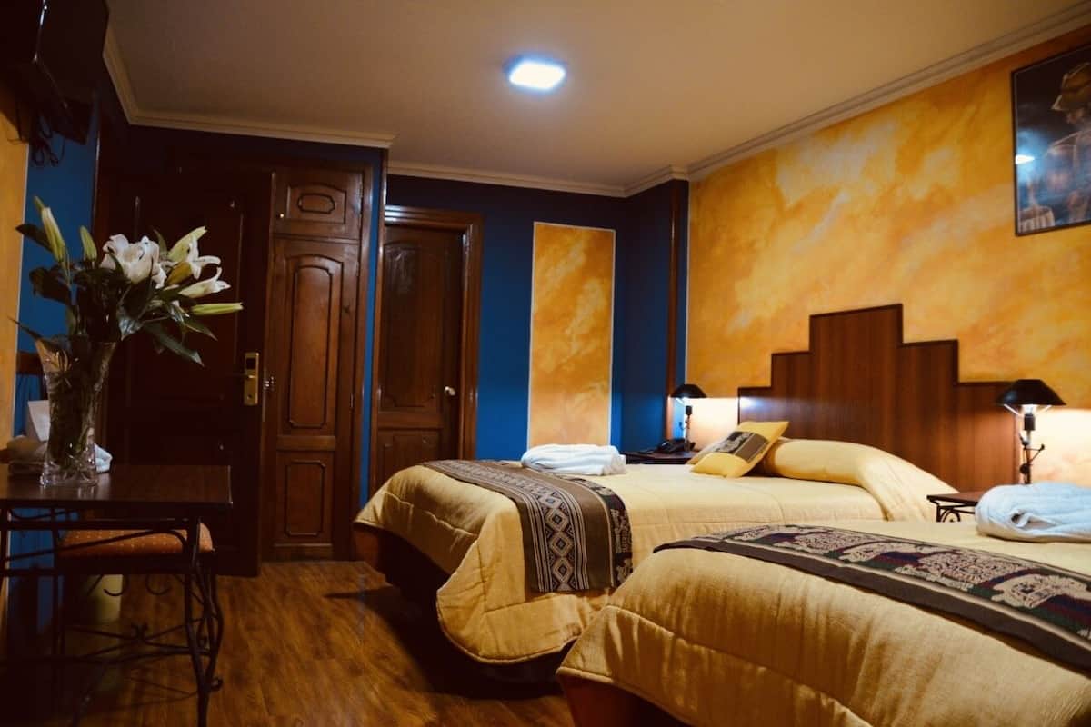 triple room | egyptian cotton sheets, premium bedding, select comfort beds