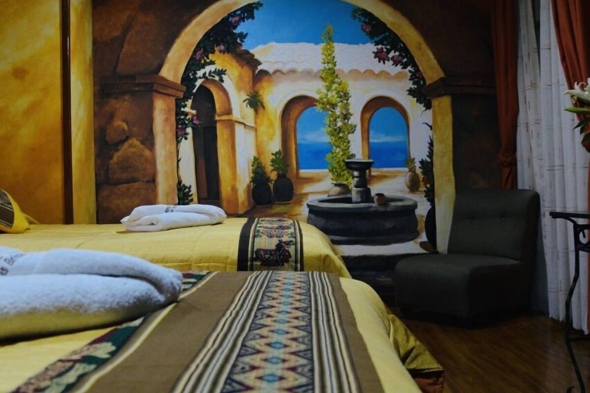 triple room | egyptian cotton sheets, premium bedding, select comfort beds