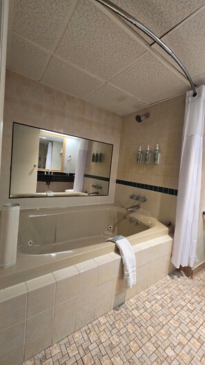 Hair dryer, towels