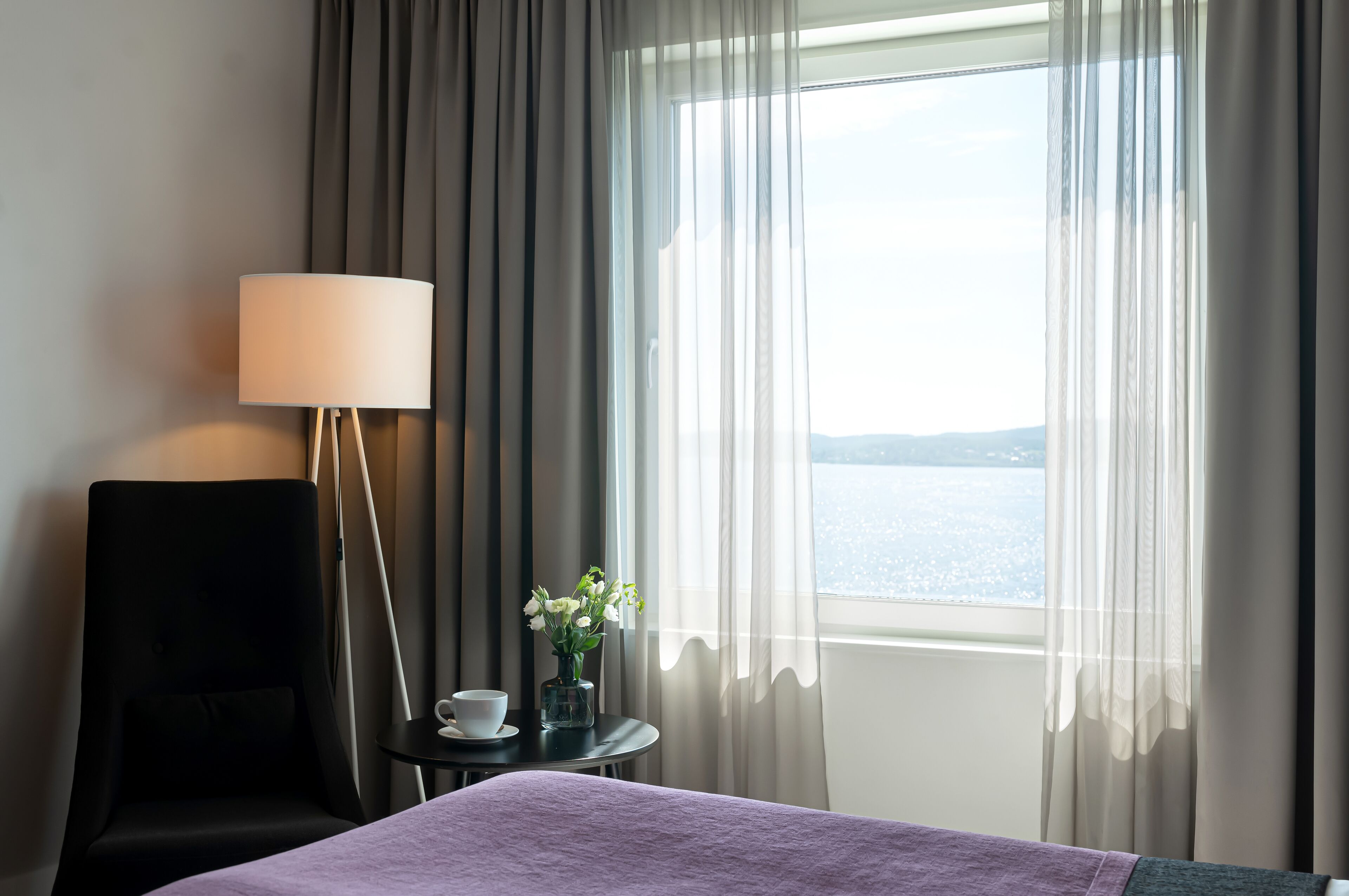 superior room, sea view | minibar, in-room safe, desk, blackout curtains