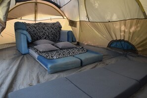 Basic Tent, Shared Bathroom, Garden Area | Rollaway beds - Tamarack Lodge at Bear Valley (Arnold)