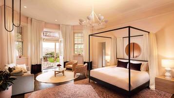 Free minibar items, in-room safe, individually decorated