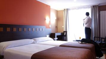 Minibar, in-room safe, desk, blackout curtains