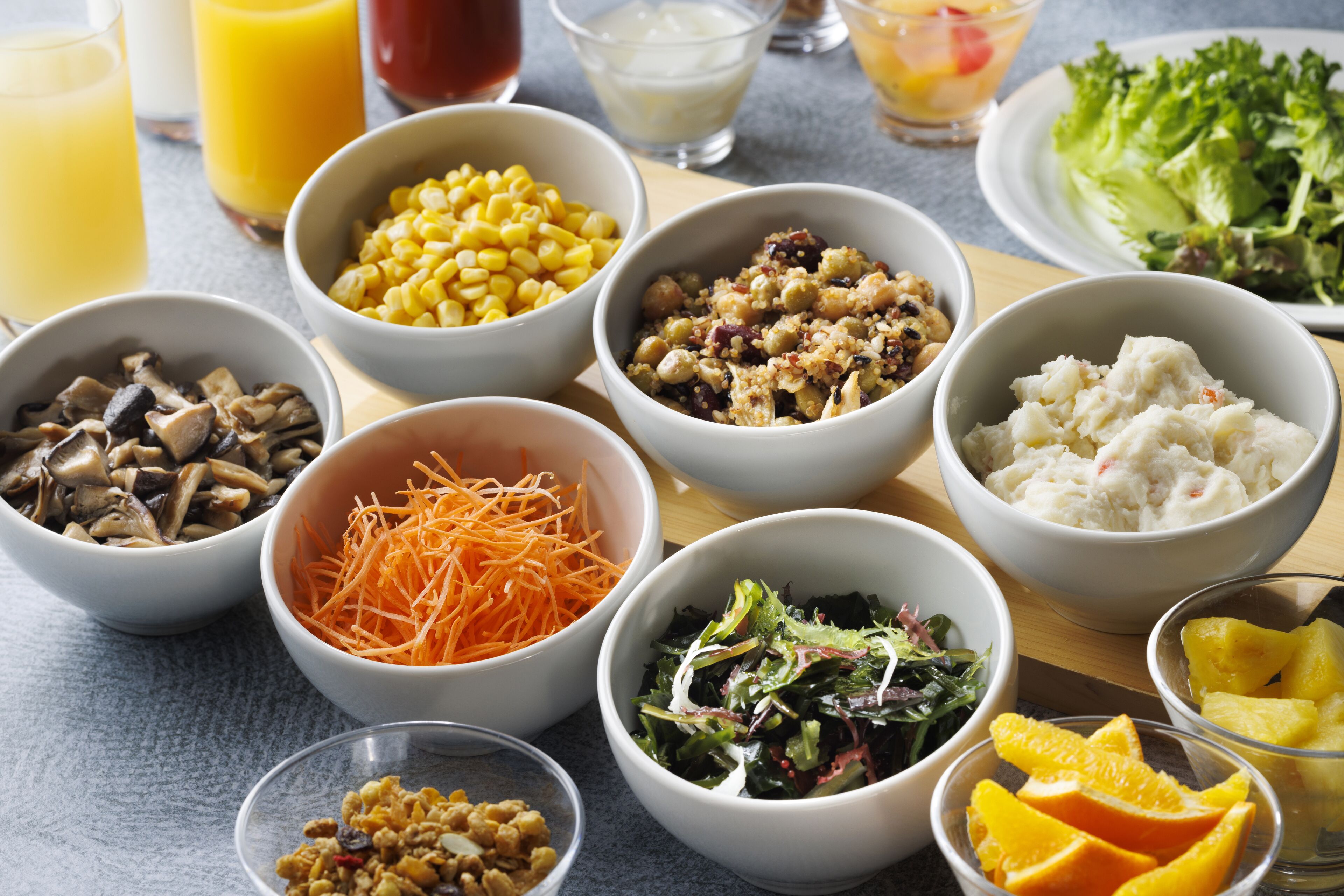 Café da manhã com buffet todos os dias mediante uma taxa