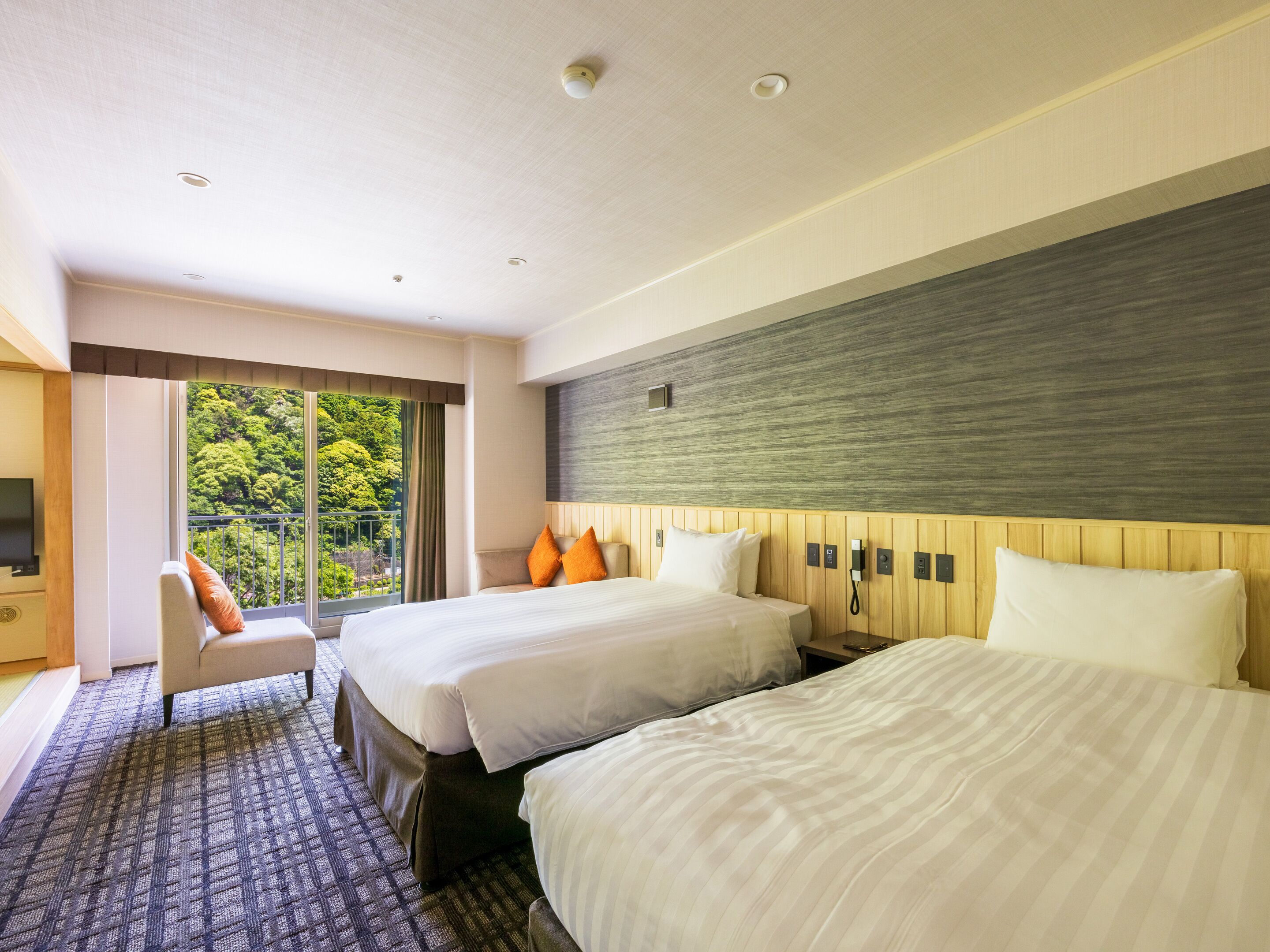 [renovated] [main building] japanese western style room type b, non-smoking | 1 bedroom, in-room safe, desk, laptop workspace