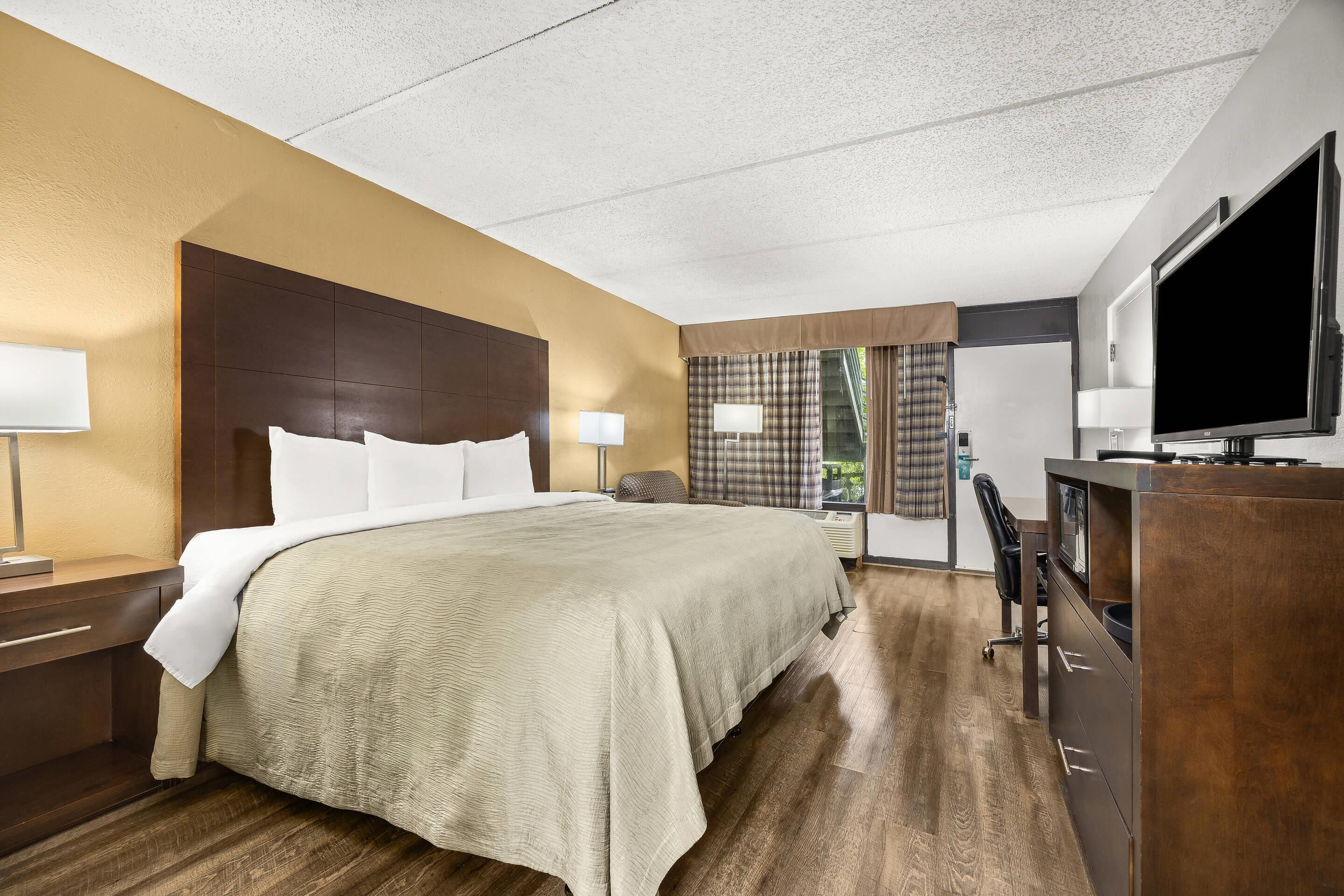 In-room safe, desk, blackout curtains, iron/ironing board