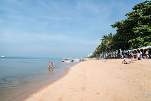 On the beach