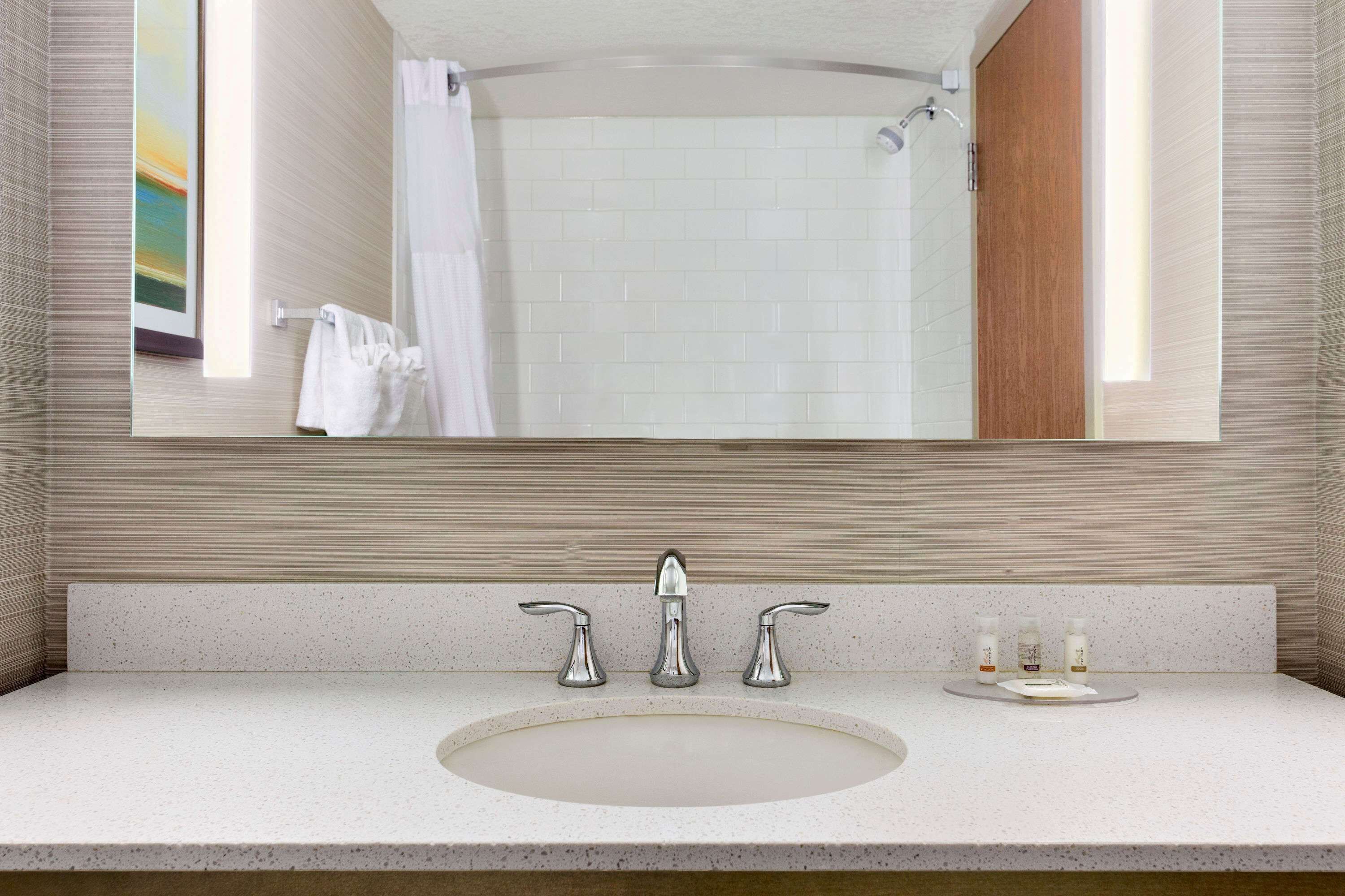 free toiletries, hair dryer, towels