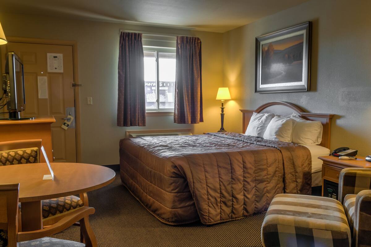 In-room safe, blackout curtains, iron/ironing board