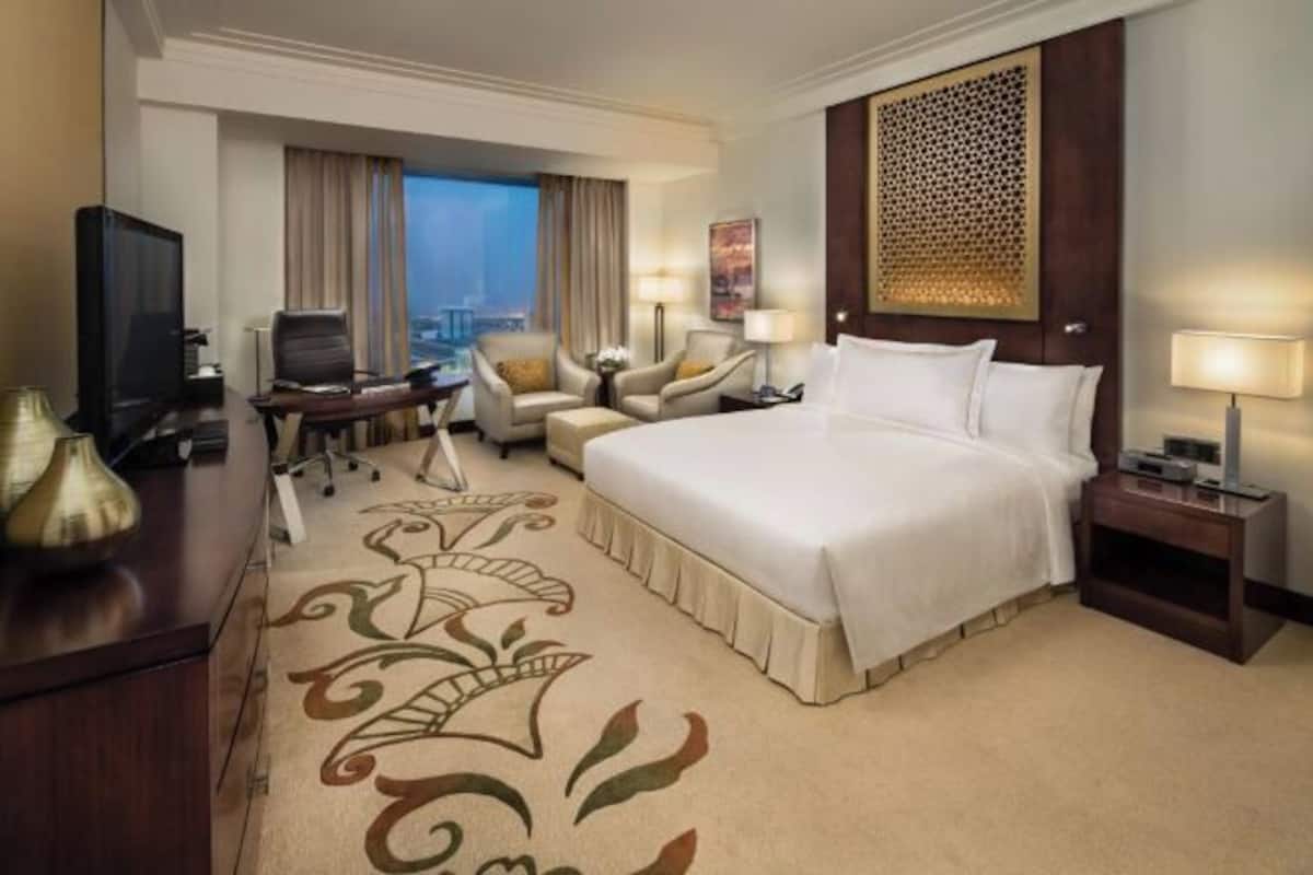 1 bilik tidur, peralatan tempat tidur premium, bar mini