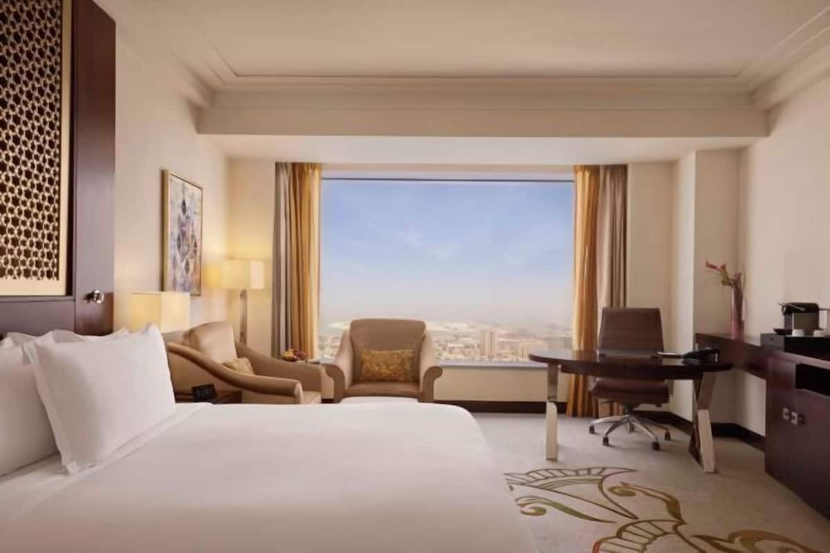1 bilik tidur, peralatan tempat tidur premium, bar mini