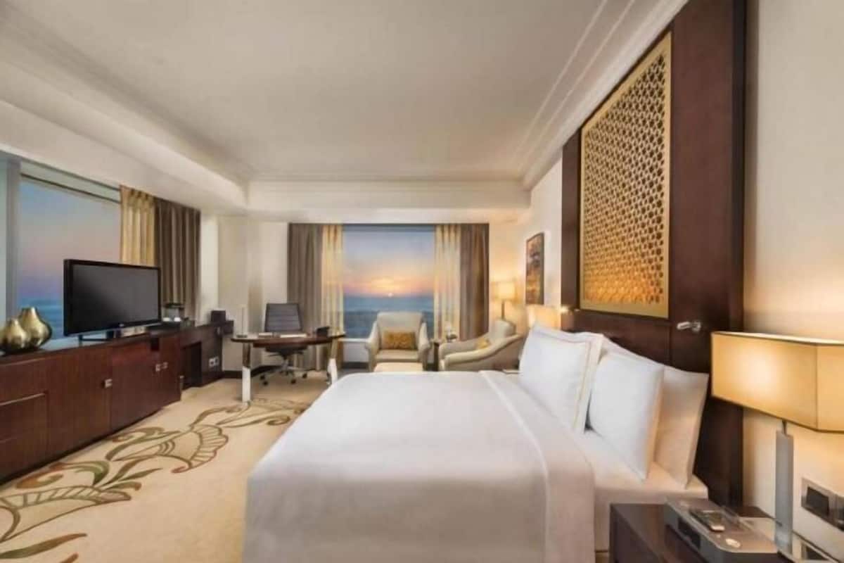 1 bilik tidur, peralatan tempat tidur premium, bar mini