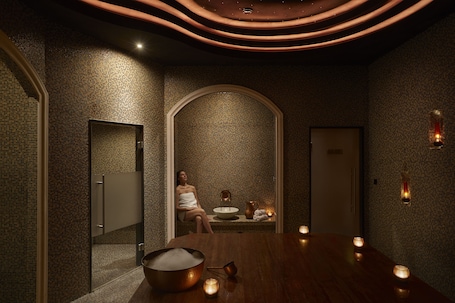 Couples treatment rooms, sauna, steam room, Turkish bath