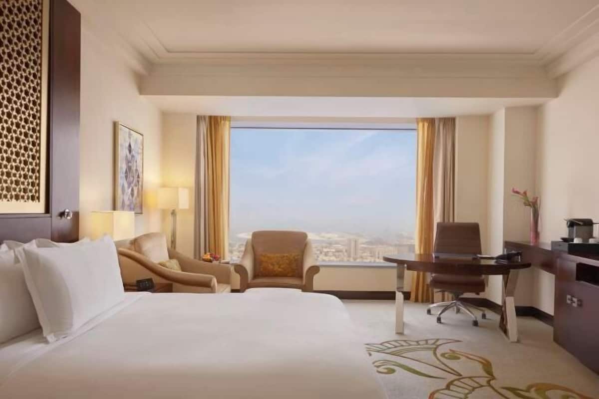 1 bilik tidur, peralatan tempat tidur premium, bar mini