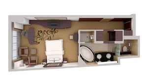 Phòng Executive, 1 giường cỡ king | 1 phòng ngủ, bộ đồ giường cao cấp, minibar, két bảo mật tại phòng