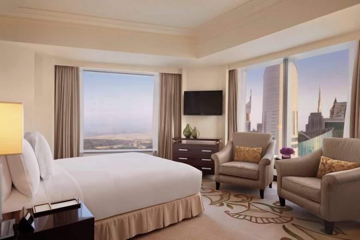 1 bilik tidur, peralatan tempat tidur premium, bar mini