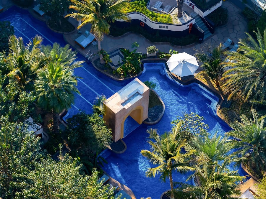 Outdoor pool, open 7:00 AM to 8:00 PM, pool cabanas (surcharge)