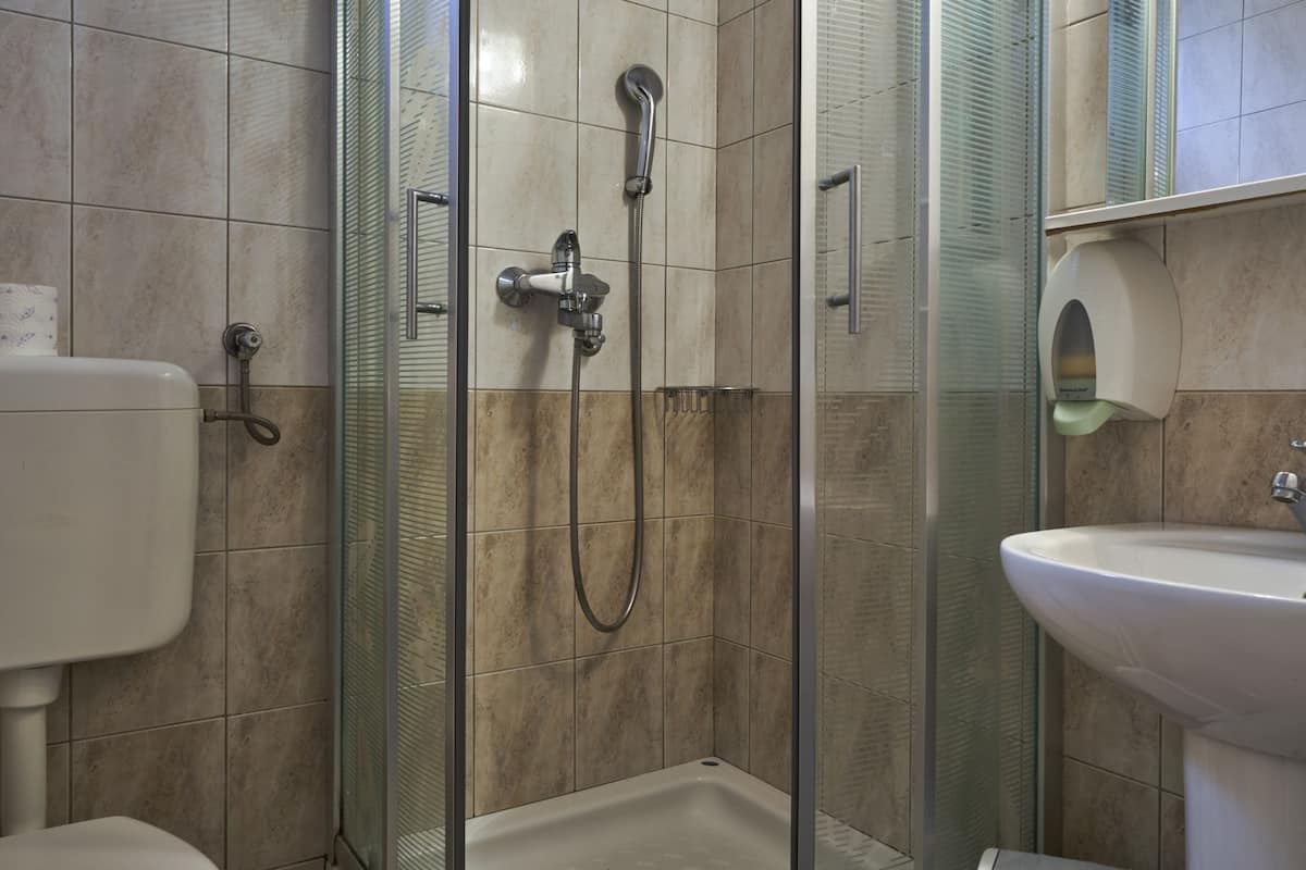 comfort triple room, private bathroom | bathroom | towels, shampoo