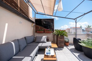 Luxury Suite, Terrace, Sea View | Terrace/patio