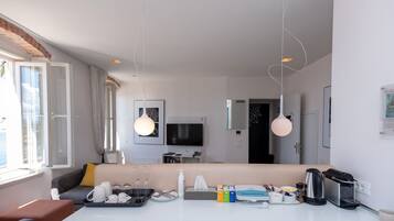 Junior-Suite, Meerblick | Eigene Kochnische