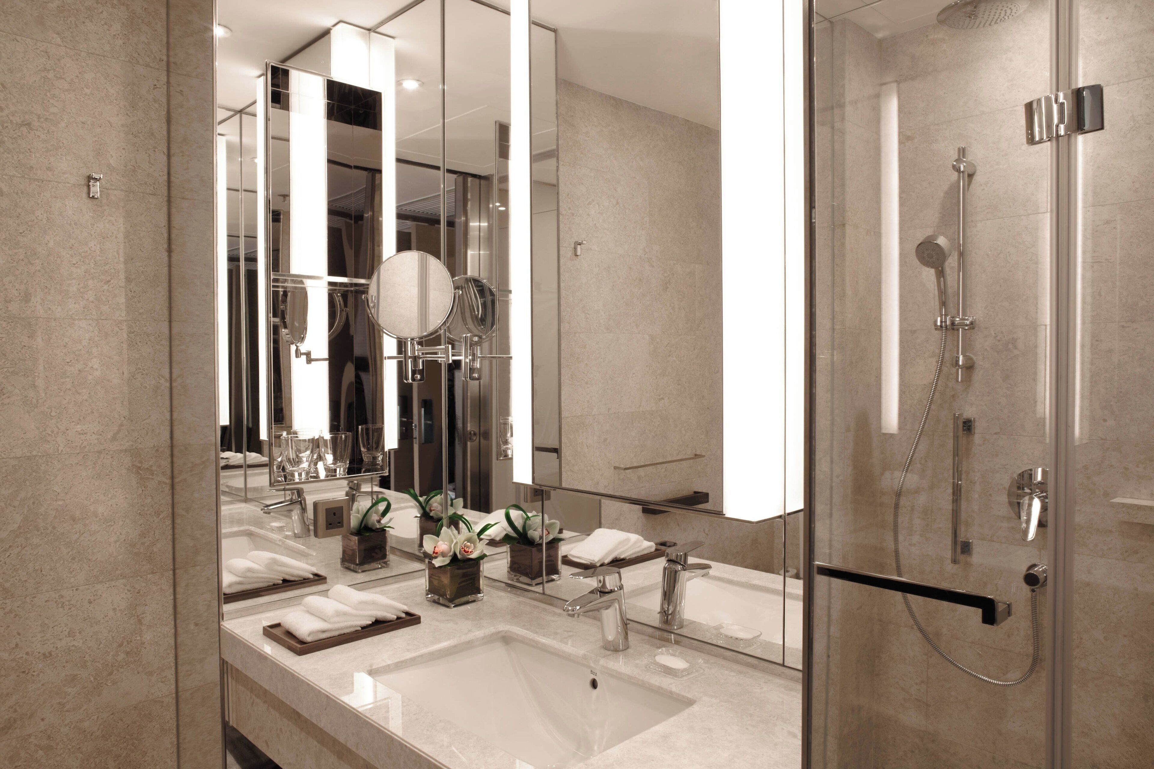 free toiletries, hair dryer, bathrobes, slippers