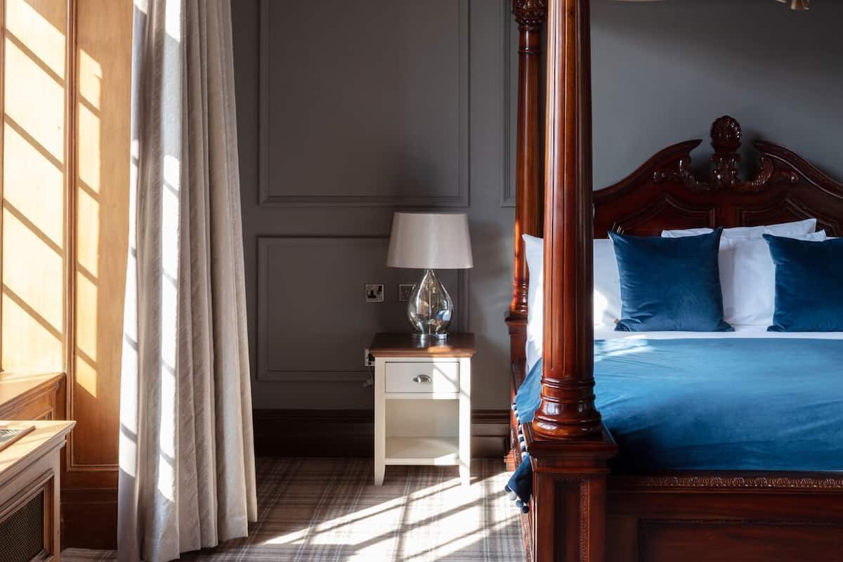 Cadar kapas Mesir, peralatan tempat tidur premium, meja