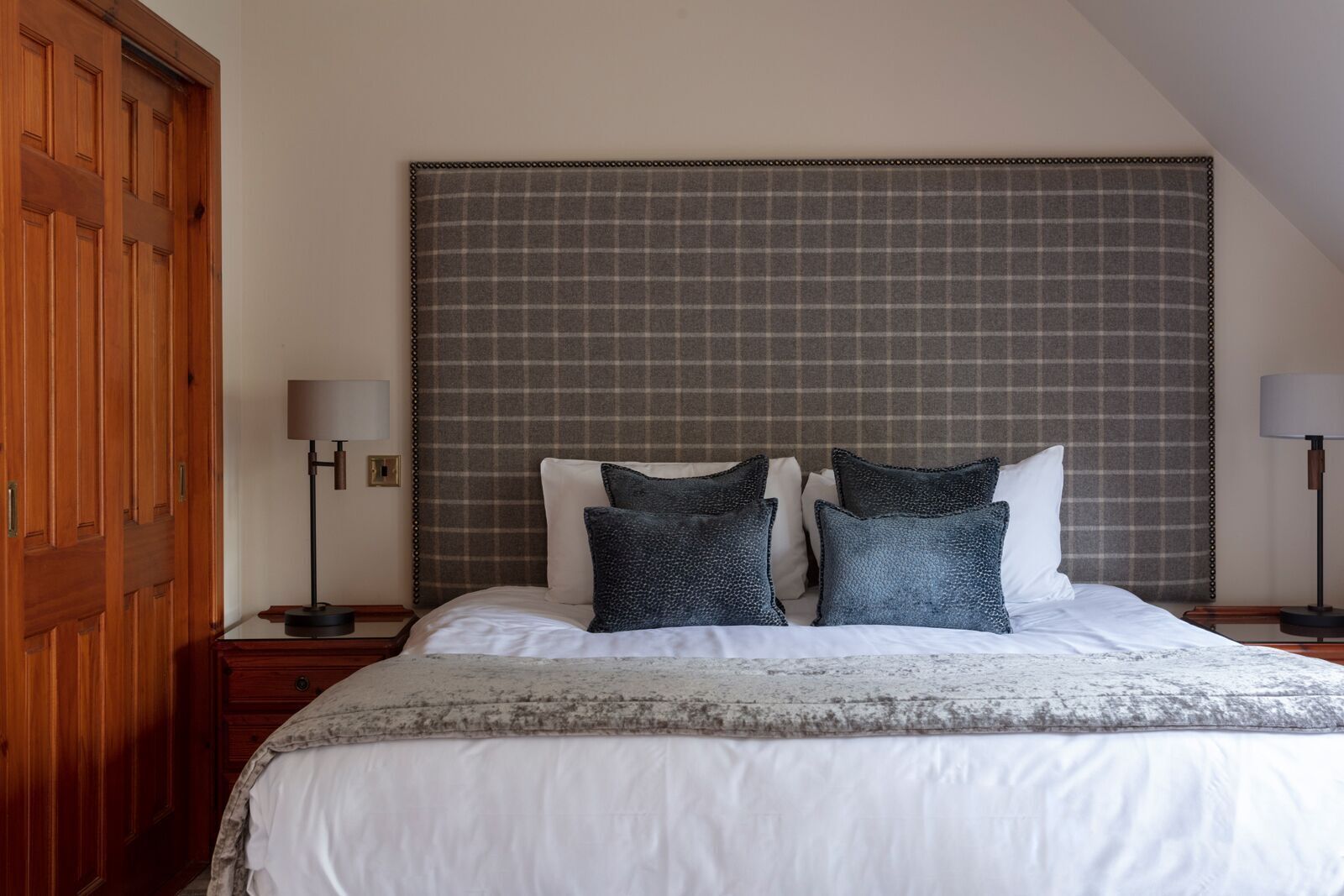 Cadar kapas Mesir, peralatan tempat tidur premium, meja 