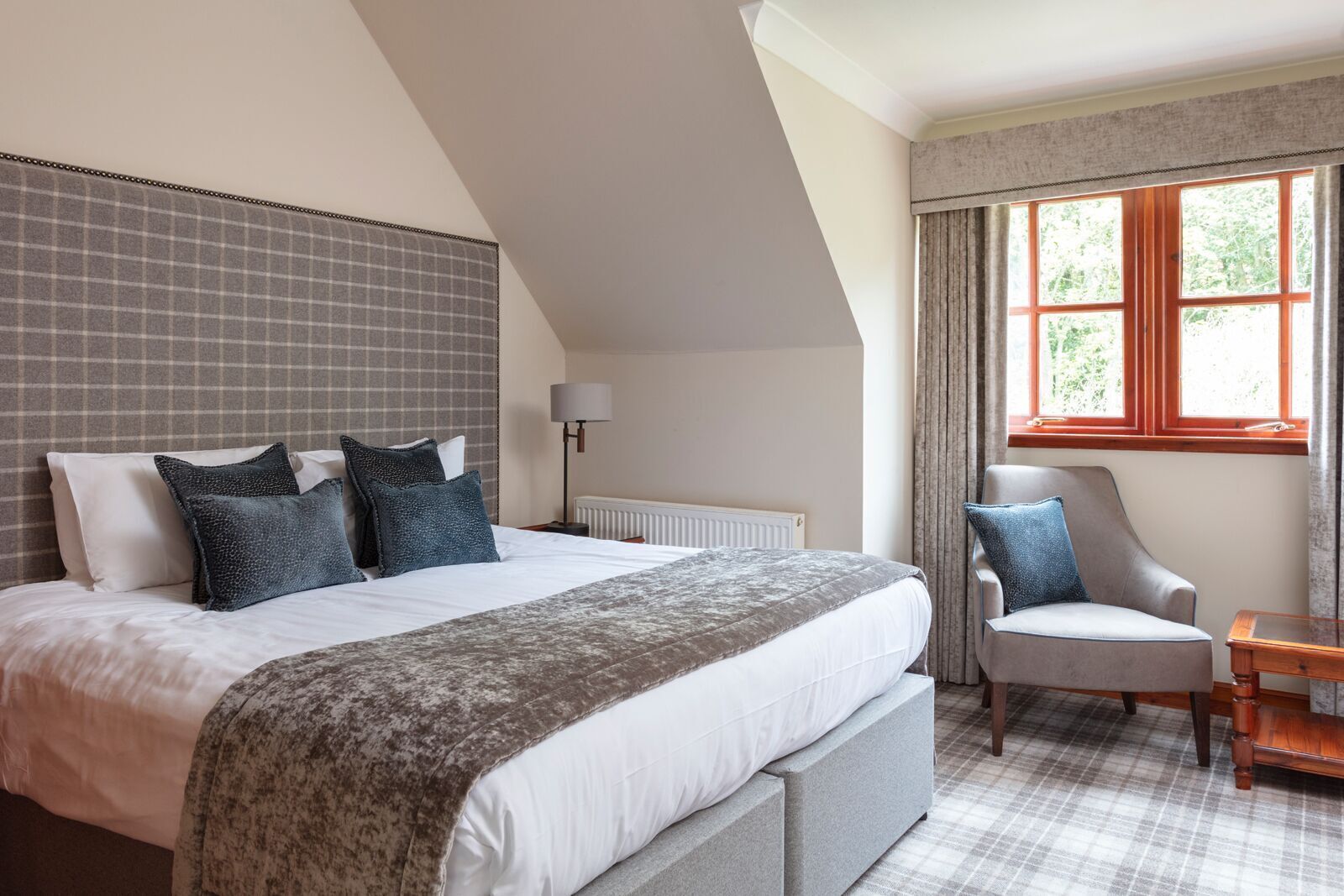 Cadar kapas Mesir, peralatan tempat tidur premium, meja 