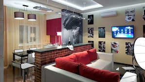 Deluxe Apartment, 2 Bedrooms | Private kitchenette - De Gaulle Boutique Hotel (Kharkiv)