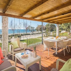 Deluxe Mobile Home with Sea View | Terrace/patio