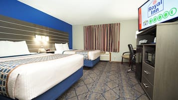 Deluxe Room, 2 Queen Beds, Non Smoking | Individually furnished, desk, laptop workspace, blackout drapes