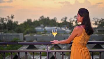 Poolside views, open daily