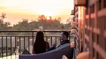 Poolside views, open daily